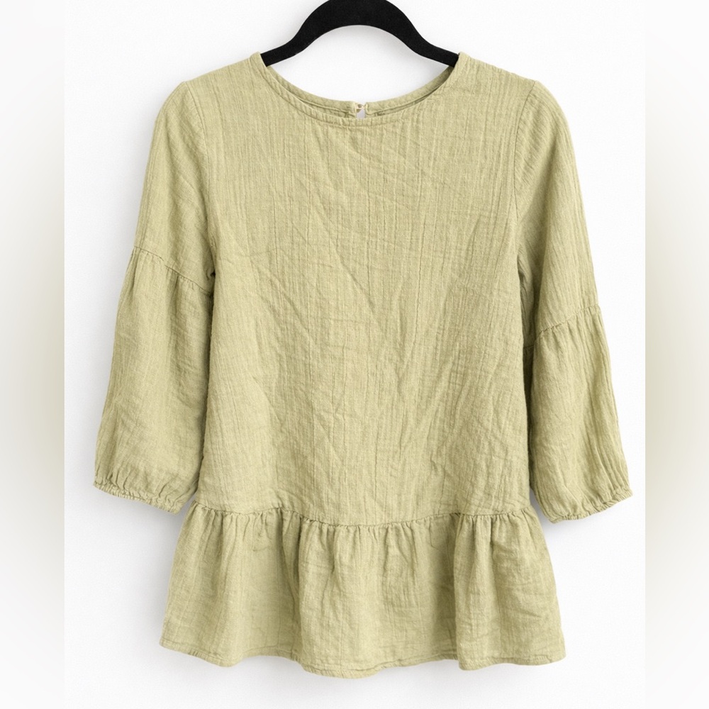 Billabong Light Olive Green Peplum Dress